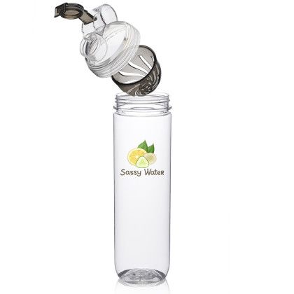 Custom 27 oz. Gridiron Infuser Water Bottle - Open Top Custom 27 oz. Gridiron Infuser Water Bottle - Open Top