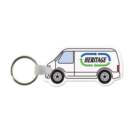 Custom Sprinter Van Shaped USA Made Vinyl Keychain