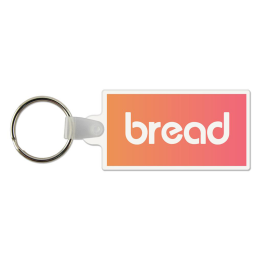 Custom Rectangle Shaped USA Made Vinyl Keychain Custom Rectangle Shaped USA Made Vinyl Keychain