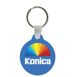 Custom Circle Shaped USA Made Vinyl Keychain Custom Circle Shaped USA Made Vinyl Keychain