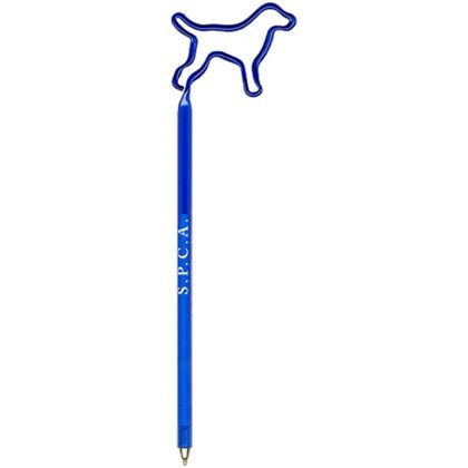 Custom Dog-Standing InkBend Standards - Transparent cobalt blue Custom Dog-Standing InkBend Standards - Transparent cobalt blue
