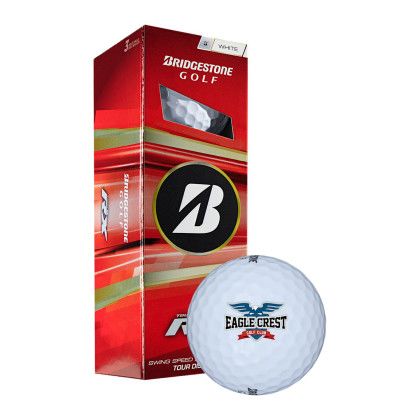 Custom Bridgestone Tour B RX Golf Balls - 3 Pack - White
