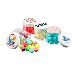 Custom 2 oz Jar of Mini Candy Covered Marshmallows Custom 2 oz Jar of Mini Candy Covered Marshmallows