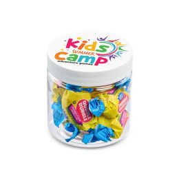 Custom 4 oz Jar of Individually Wrapped Bubble Gum