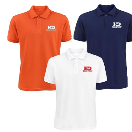 Custom Screen Printed Men's 50/50 Polo Shirt - All Colors 