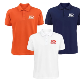 Custom Screen Printed Men's 50/50 Polo Shirt - All Colors 