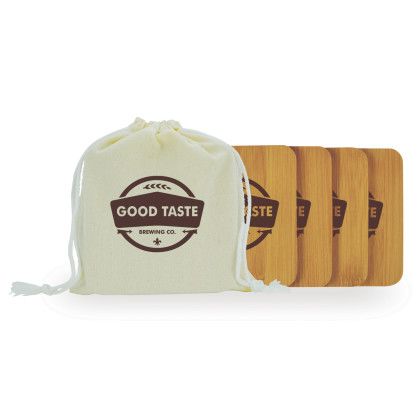 Custom Bamboo Coaster Kit - Off white