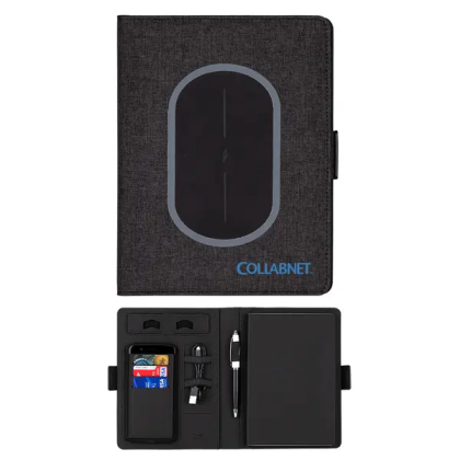 Custom Arlington Wireless Charging Portfolio - Charcoal Open View 