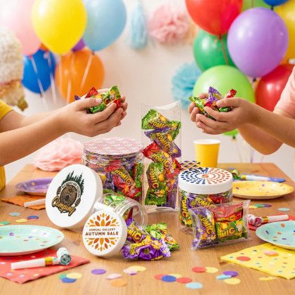 Custom 2 oz. Jar of Atomic Candy - Assorted lifestyle