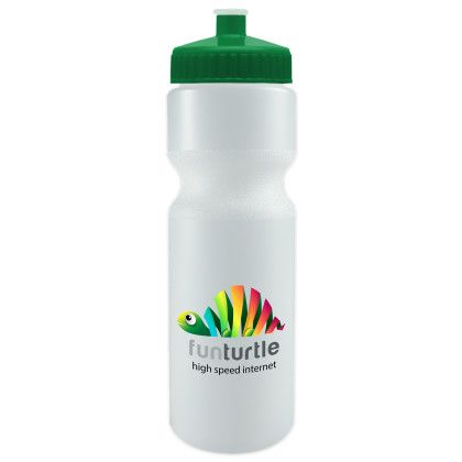 Custom Journey Bike Bottle - 28 oz. - Frost With Green Lid 