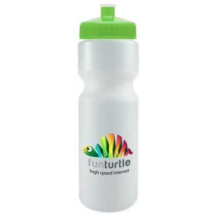 Custom Journey Bike Bottle - 28 oz. - Frost With Lime Green Lid 