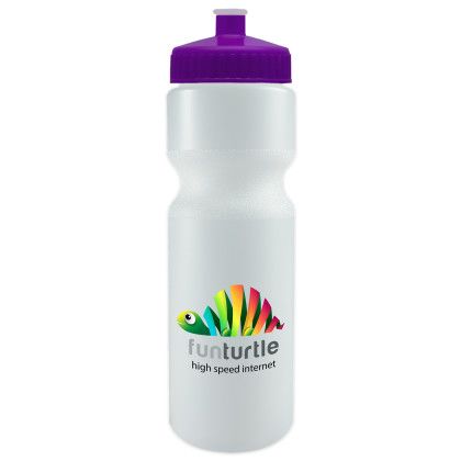 Custom Journey Bike Bottle - 28 oz. - Frost With Violet Lid 