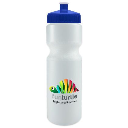 Custom Journey Bike Bottle - 28 oz. - Frost With Royal Blue Lid 