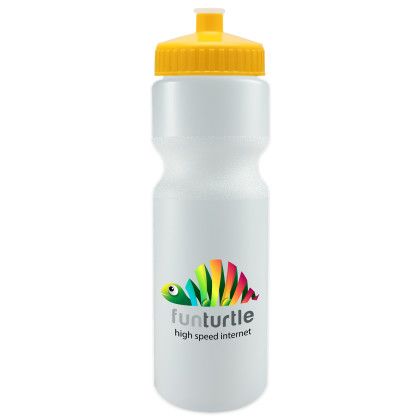 Custom Journey Bike Bottle - 28 oz. - Frost With Yellow Lid 
