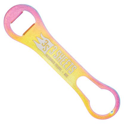 Custom Titanium Dog Bone Bottle Opener w/Pour Spout Remover Custom Titanium Dog Bone Bottle Opener w/Pour Spout Remover