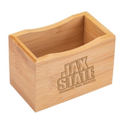 Custom Bamboo Desk Organizer Cup Tray