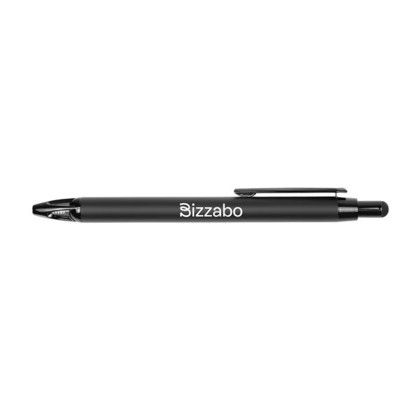 Custom V-Motion Aluminum Stylus Pen - Black - Front side