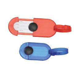 Custom Plastic Sliding Luggage Tag - All Color