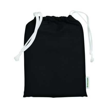 Custom Econscious Playa Recycled Microfibre Towel - Black In pouch Custom Econscious Playa Recycled Microfibre Towel - Black In pouch