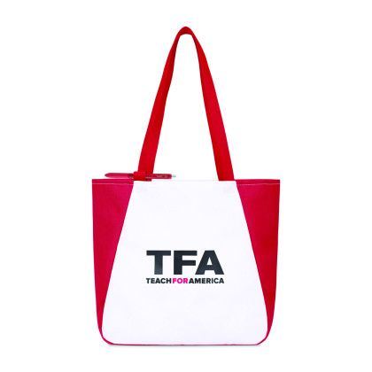 Custom Arlo Recycled rPET Tote - Red Custom Arlo Recycled rPET Tote - Red