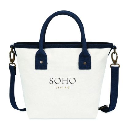Custom Mini Market Street Crossbody Tote - Navy