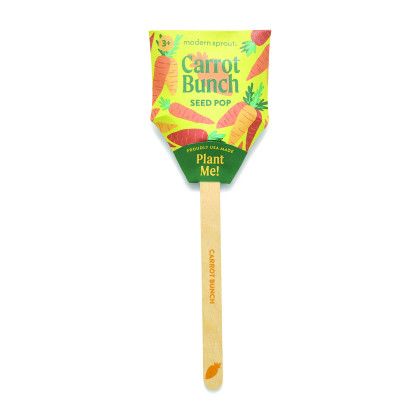 Custom Modern Sprout Garden Seed Pop - Carrot Bunch Custom Modern Sprout Garden Seed Pop - Carrot Bunch