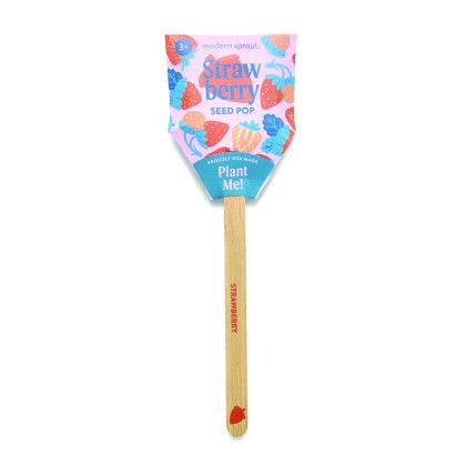 Custom Modern Sprout Garden Seed Pop - Strawberry front