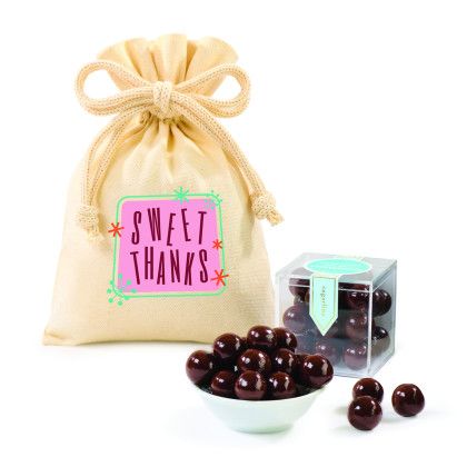 Custom Sugarfina Sea Salt Caramels Candy Cube Gift Bag - Natural Custom Sugarfina Sea Salt Caramels Candy Cube Gift Bag - Natural