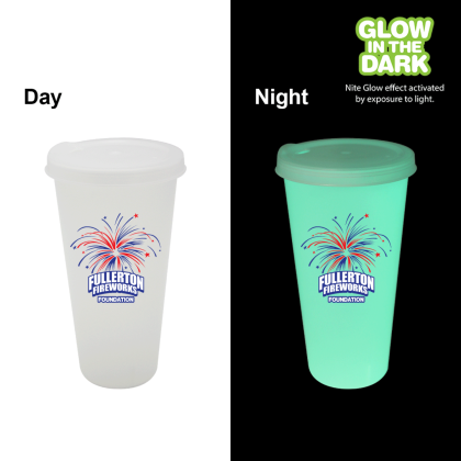 Custom Night Glow 26 oz. Tumbler with Lid