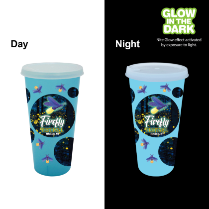 Custom Light Blue 26 oz. Tumbler with Lid
