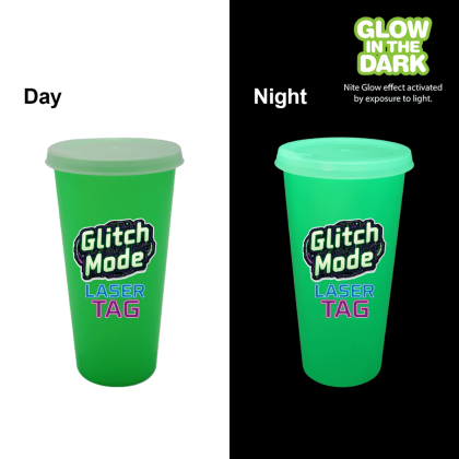 Custom Neon Green 26 oz. Tumbler with Lid