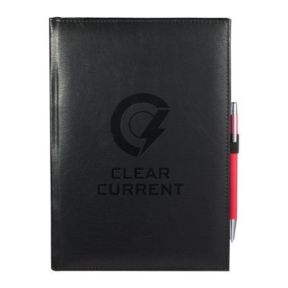 Custom Debossed 7 x 10 Morano Large Journal - Black