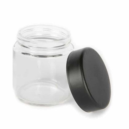 Custom Glass Jar  3 oz (1/8th)  With Label - Clear 