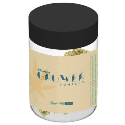 Custom Glass Jar  4 oz  With Label - Clear 