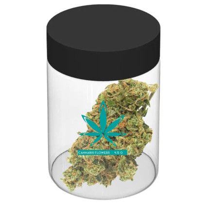 Custom Glass Jar  4 oz - Clear 