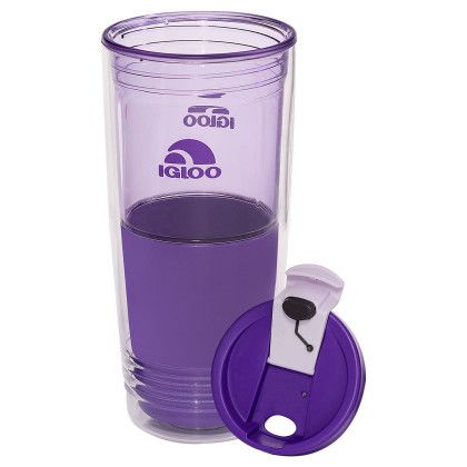 Custom Igloo 22 oz. Havasu Tritan Double Wall Tumbler - Purple - Open view
