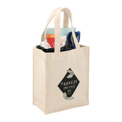 Custom Mini 10 oz Cotton Gift Tote - Lifestyle View 