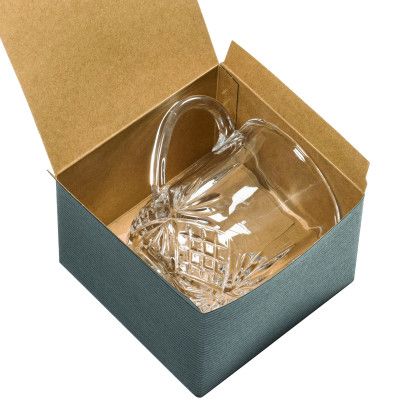 Custom Brinkley Footed Glass Mug - 10 oz - Deep Etch