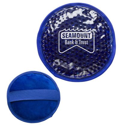 Custom Plush Round Hot/Cold Pack - Royal Blue Custom Plush Round Hot/Cold Pack - Royal Blue