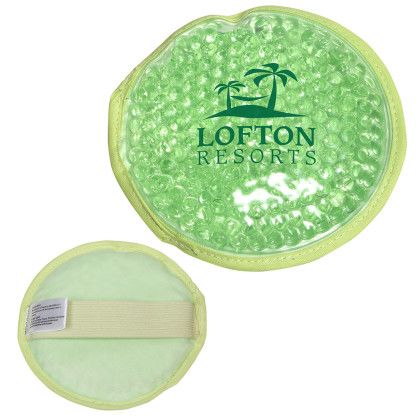 Custom Plush Round Hot/Cold Pack - Pastel Green Custom Plush Round Hot/Cold Pack - Pastel Green