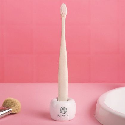 Custom Smilespot Ceramic Toothbrush Holder