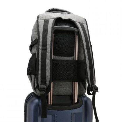 Custom On the go - 19 Inch Backpack with USB Port Charger Bag - Back View Custom On the go - 19 Inch Backpack with USB Port Charger Bag - Back View