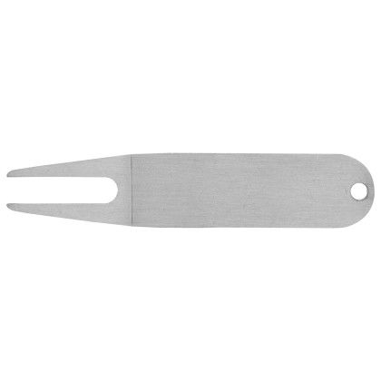 Custom Steel Golf Divot Fixer Repair Tool - Silver Back View Custom Steel Golf Divot Fixer Repair Tool - Silver Back View
