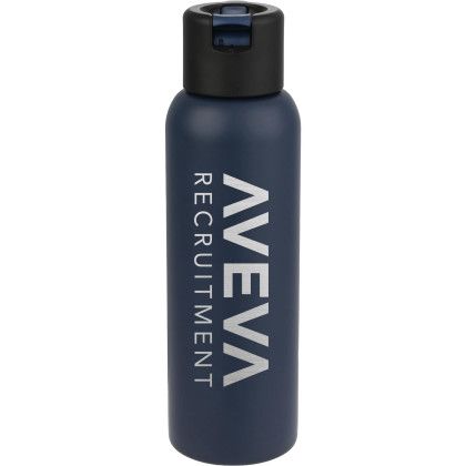 Custom Clio Eco-Friendly Straw Lid Vacuum Bottle 22 oz - Navy Custom Clio Eco-Friendly Straw Lid Vacuum Bottle 22 oz - Navy