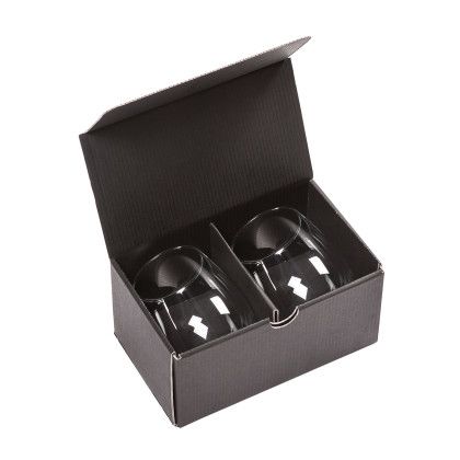 Custom Stanford Stemless Wine Glass 15 oz - Deep Etch - Packaging View 