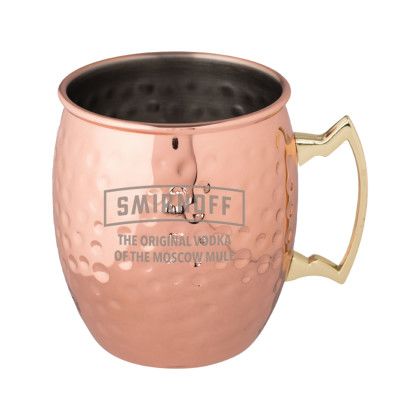 Custom Annapurna Hammered Copper Plated Moscow Mule Mug - Copper