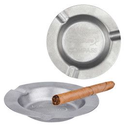 Custom Vintage Pewter Stainless Steel Ash Tray