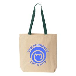 Custom Liberty Bags Natural Tote with Contrast-Color Handles Custom Liberty Bags Natural Tote with Contrast-Color Handles