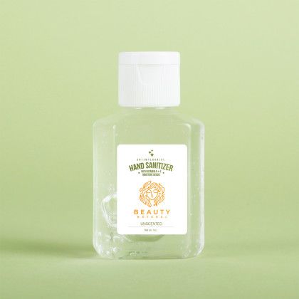 Custom Hand Sanitizer Gel: 1 oz Rectangle Bottle