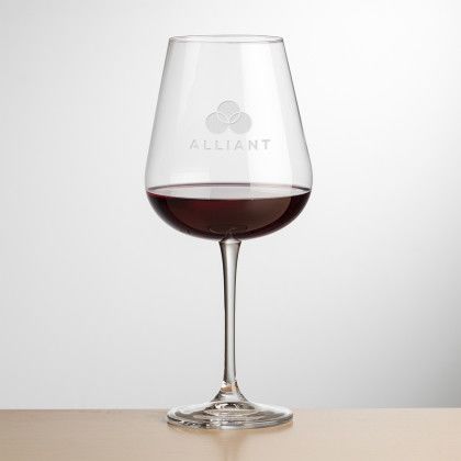 Custom Howden Wine Glass - Deep Etch 15 ozv